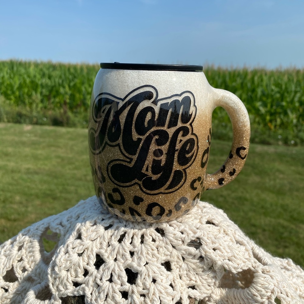 Custom made stainless steel mug 14 oz